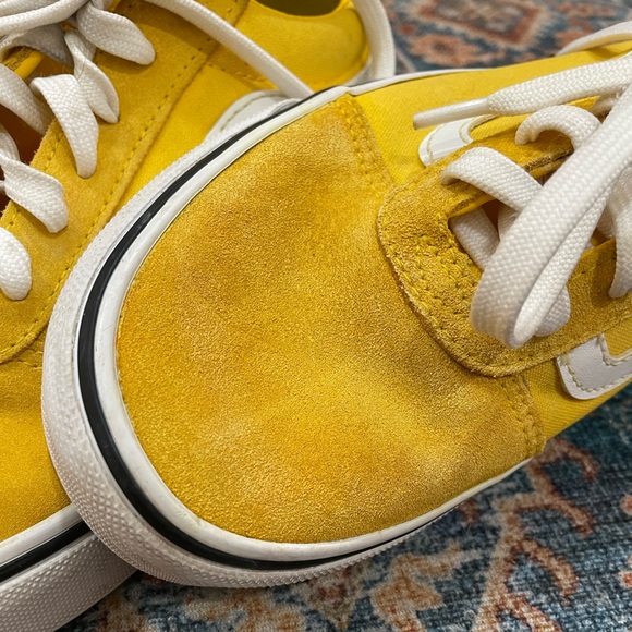 VANS Yellow Classic Low-Top Sneaker Sz 8.5 - Picture 6 of 7